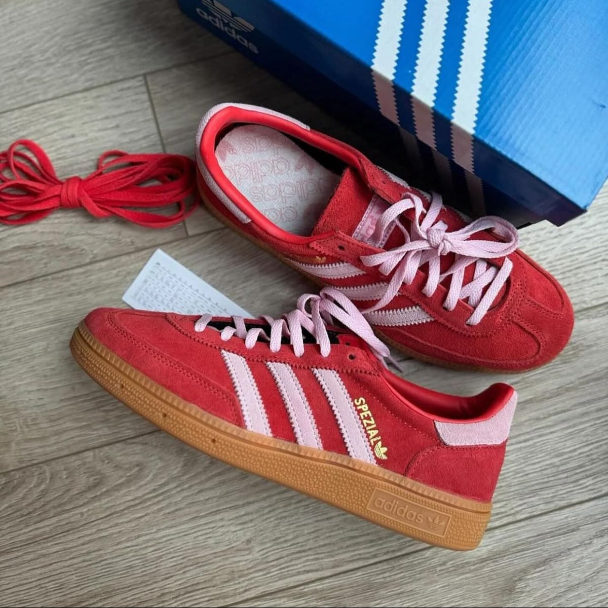 Adidas Handball Spezial Bright Red Clear Pink (W)